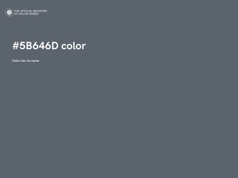 #5B646D color image