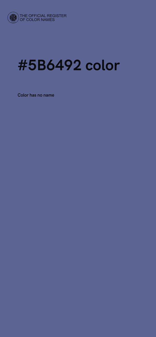 #5B6492 color image
