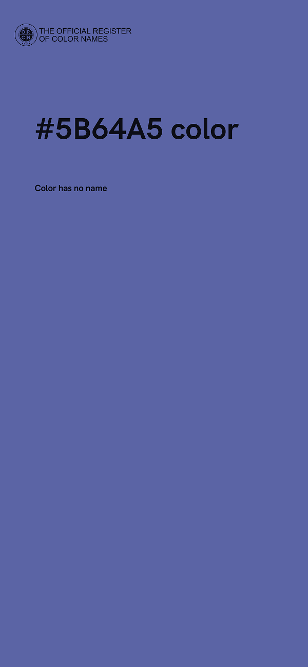 #5B64A5 color image