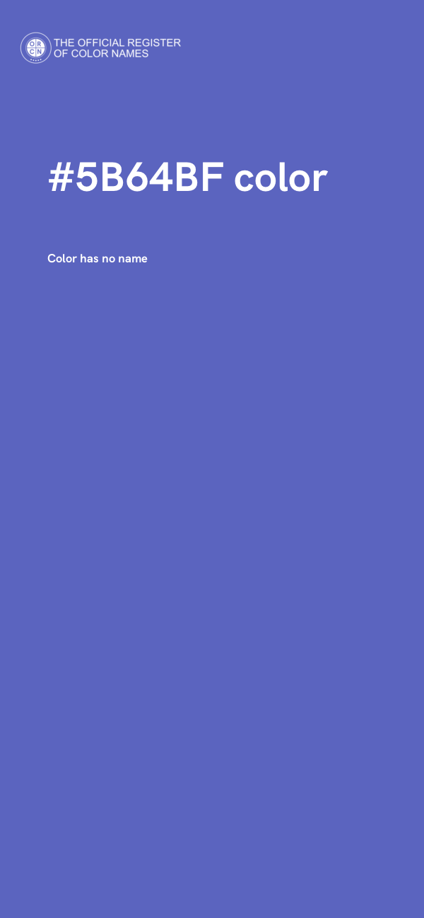 #5B64BF color image