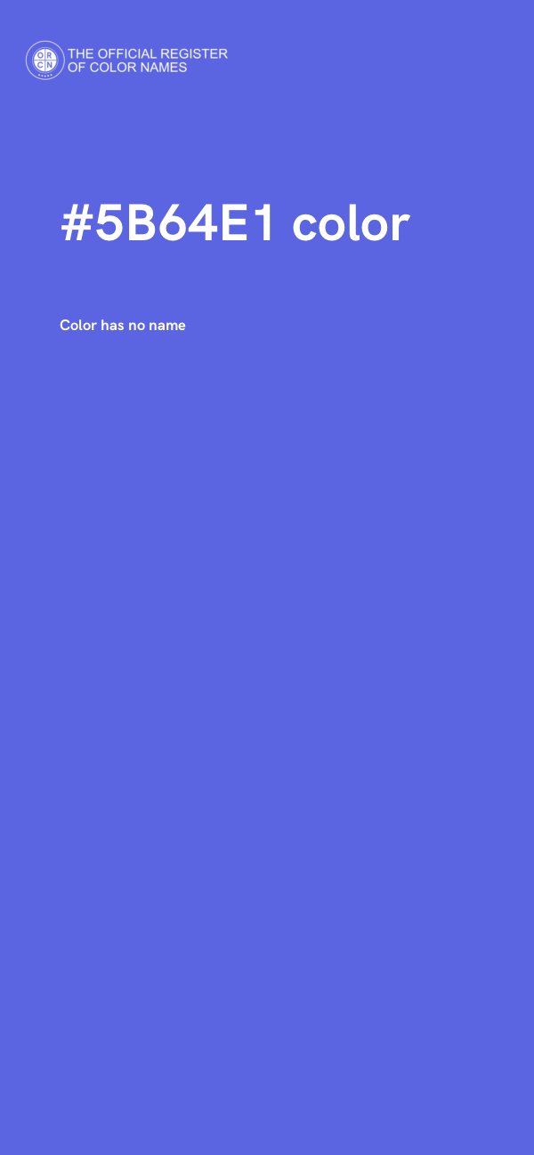 #5B64E1 color image