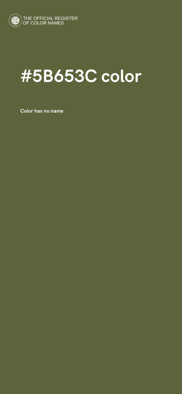 #5B653C color image