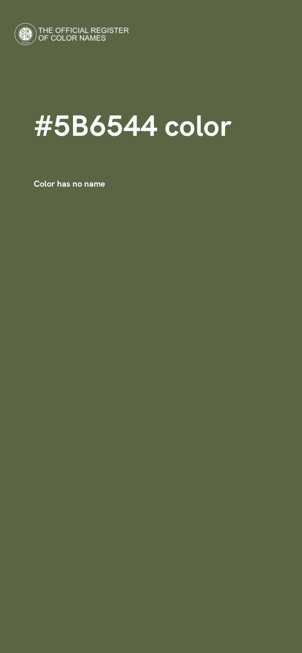 #5B6544 color image