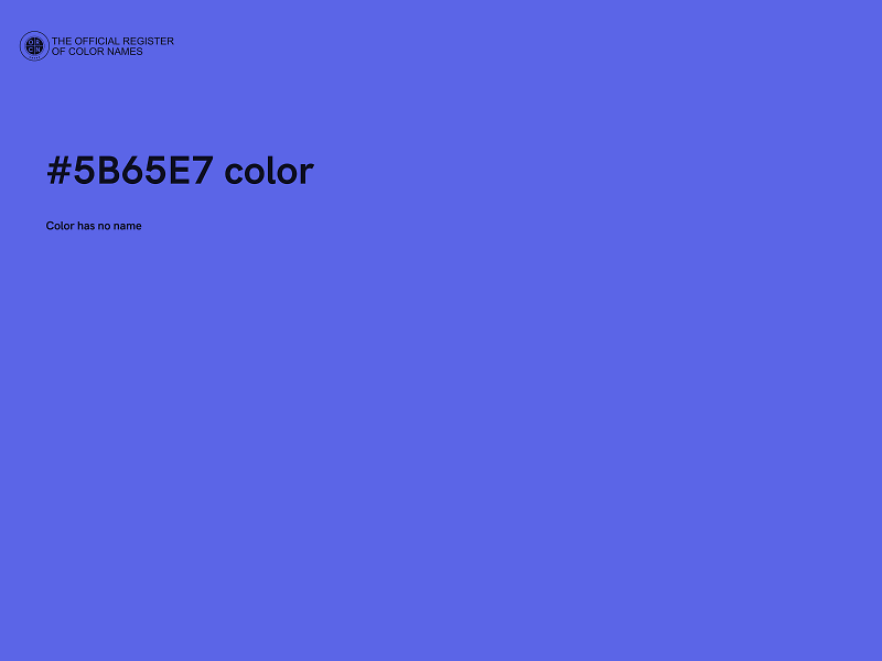 #5B65E7 color image