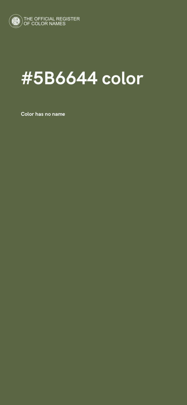 #5B6644 color image