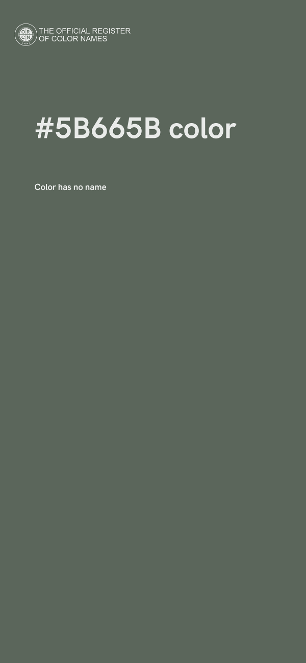 #5B665B color image