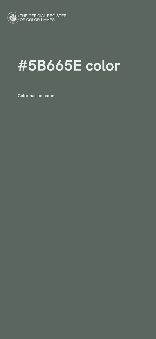 #5B665E color image
