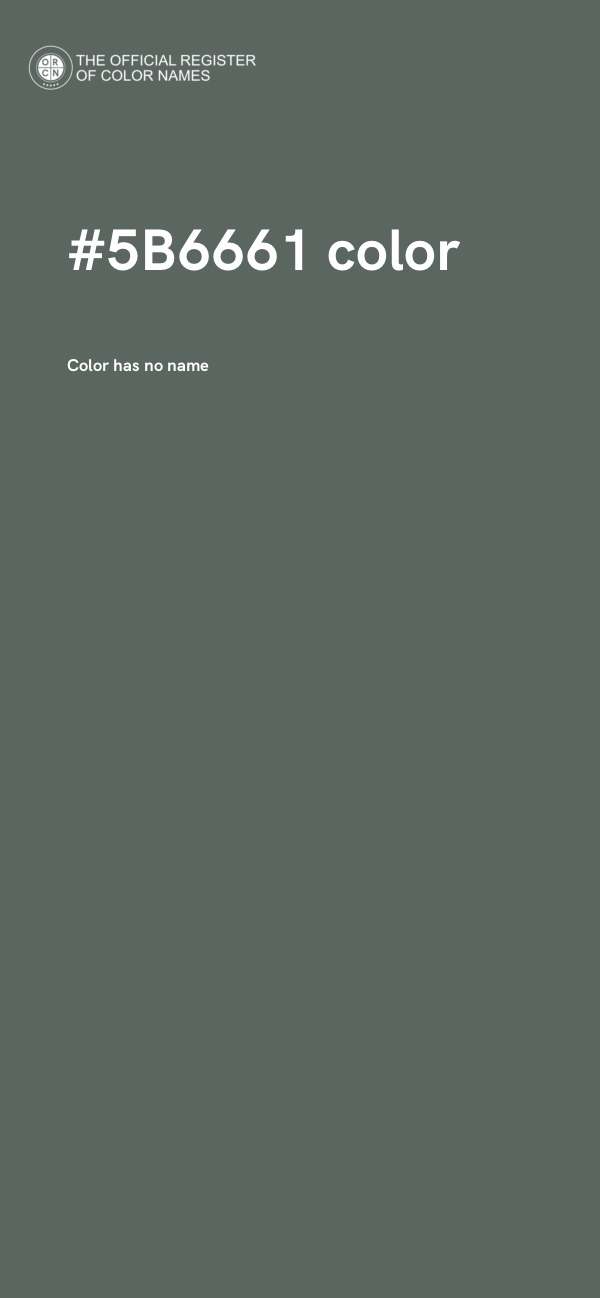 #5B6661 color image