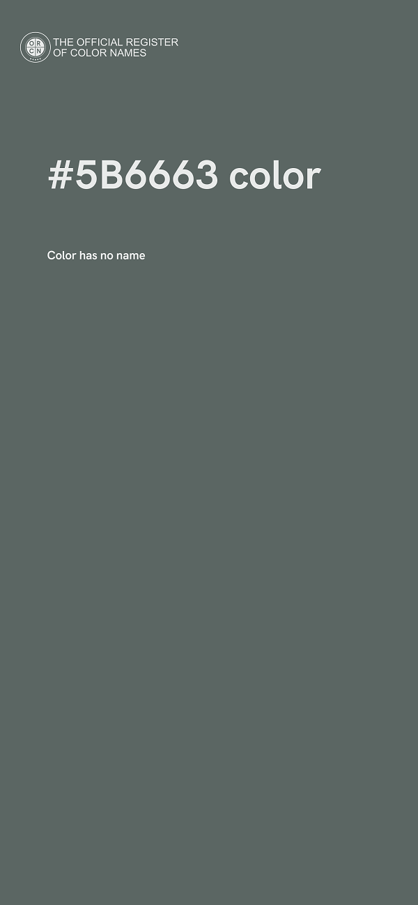 #5B6663 color image