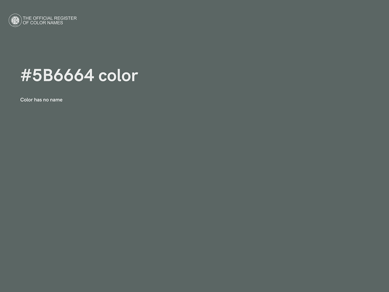 #5B6664 color image