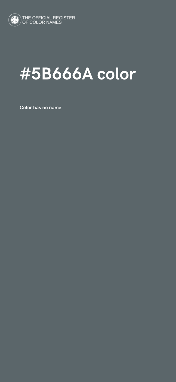 #5B666A color image