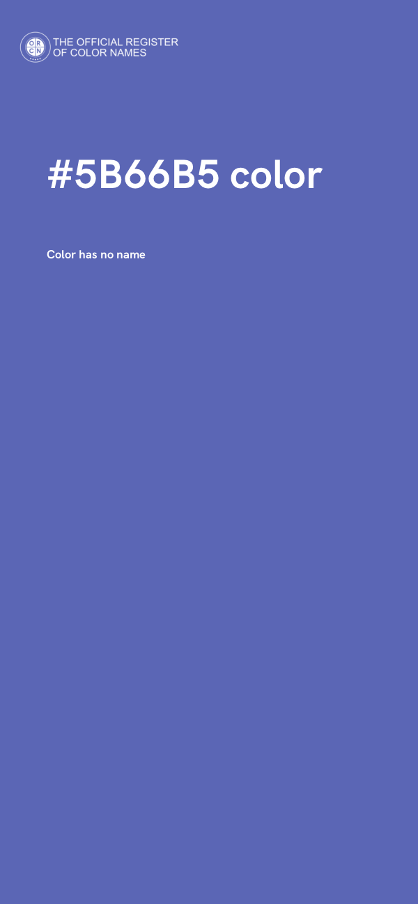 #5B66B5 color image