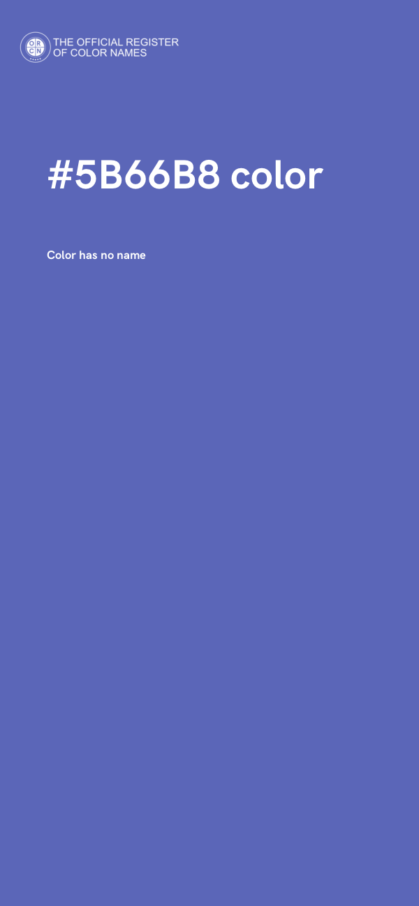 #5B66B8 color image