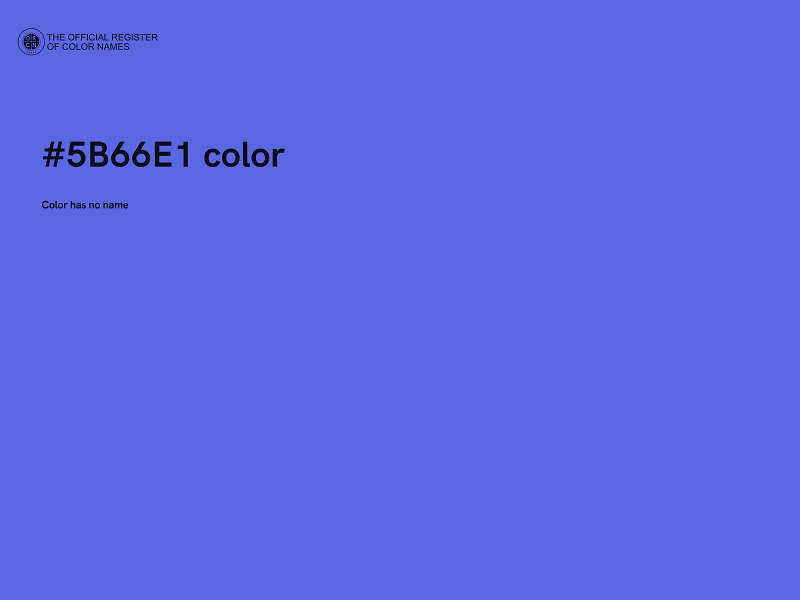 #5B66E1 color image