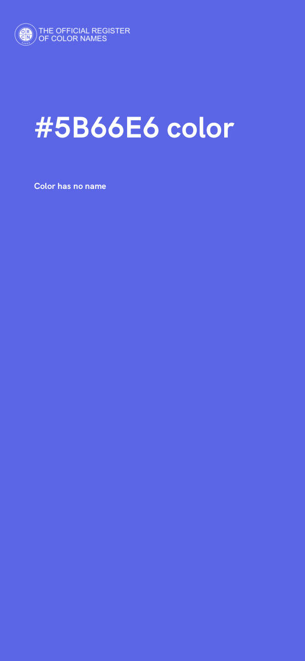 #5B66E6 color image