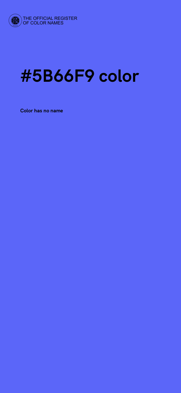 #5B66F9 color image