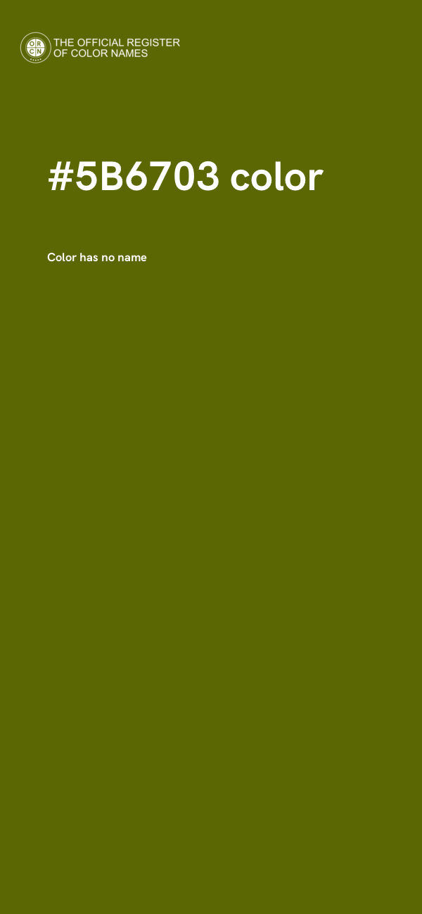 #5B6703 color image