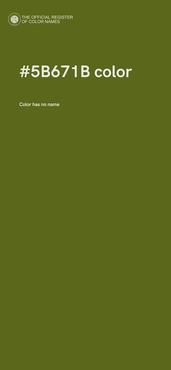 #5B671B color image
