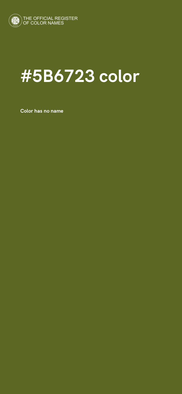 #5B6723 color image