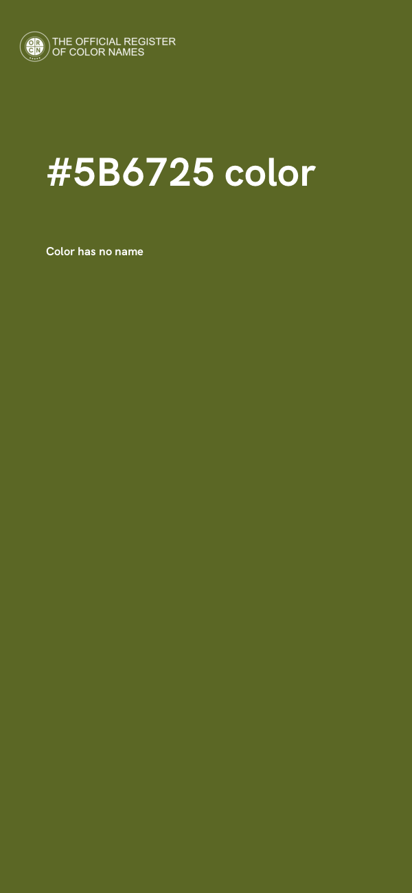 #5B6725 color image