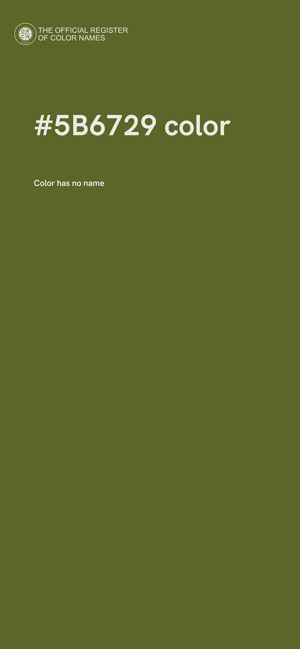 #5B6729 color image