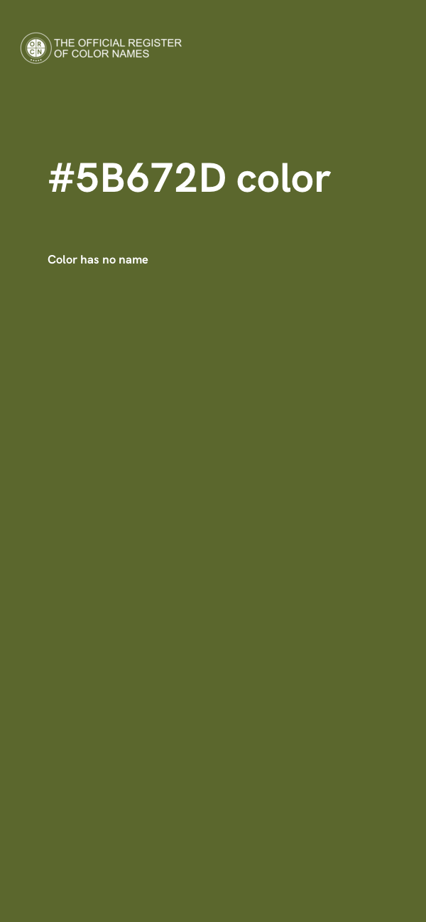 #5B672D color image