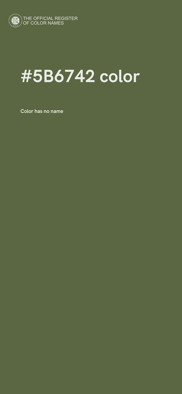#5B6742 color image