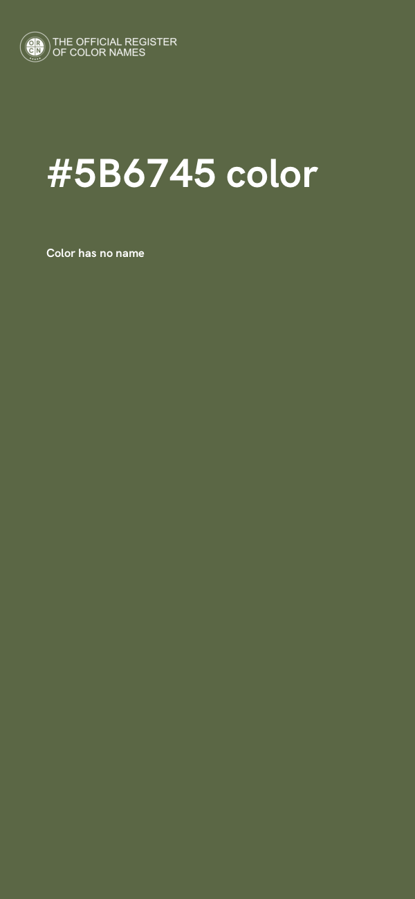 #5B6745 color image