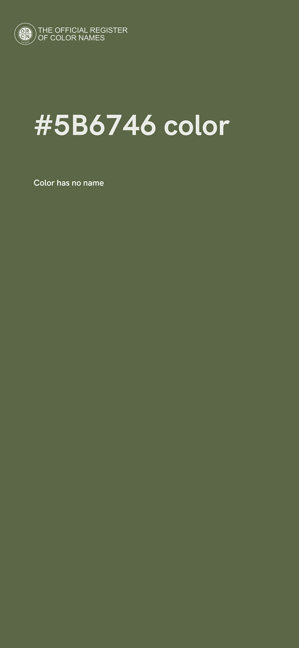 #5B6746 color image