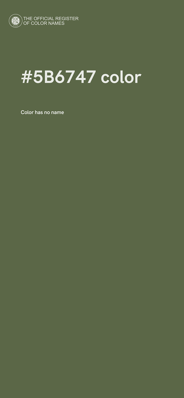 #5B6747 color image
