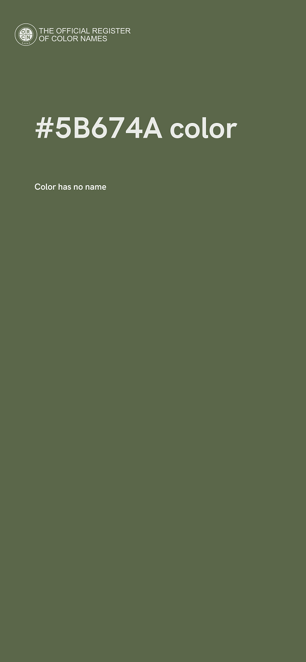 #5B674A color image