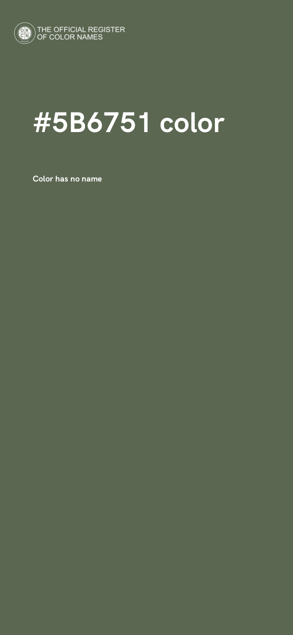 #5B6751 color image