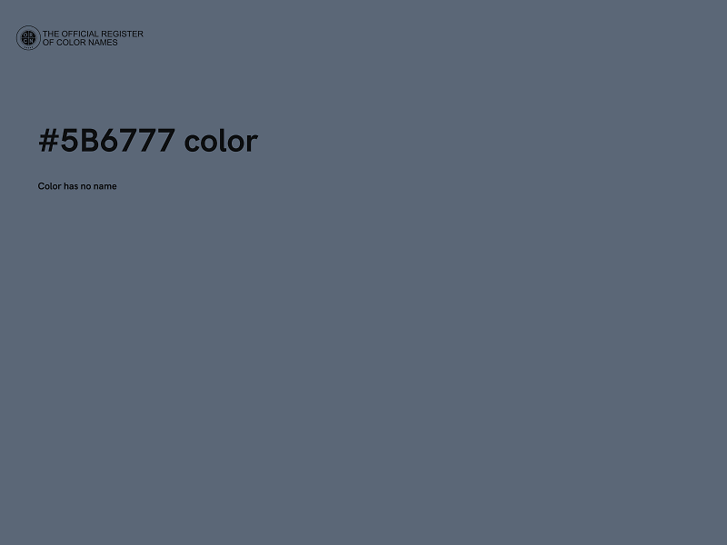 #5B6777 color image