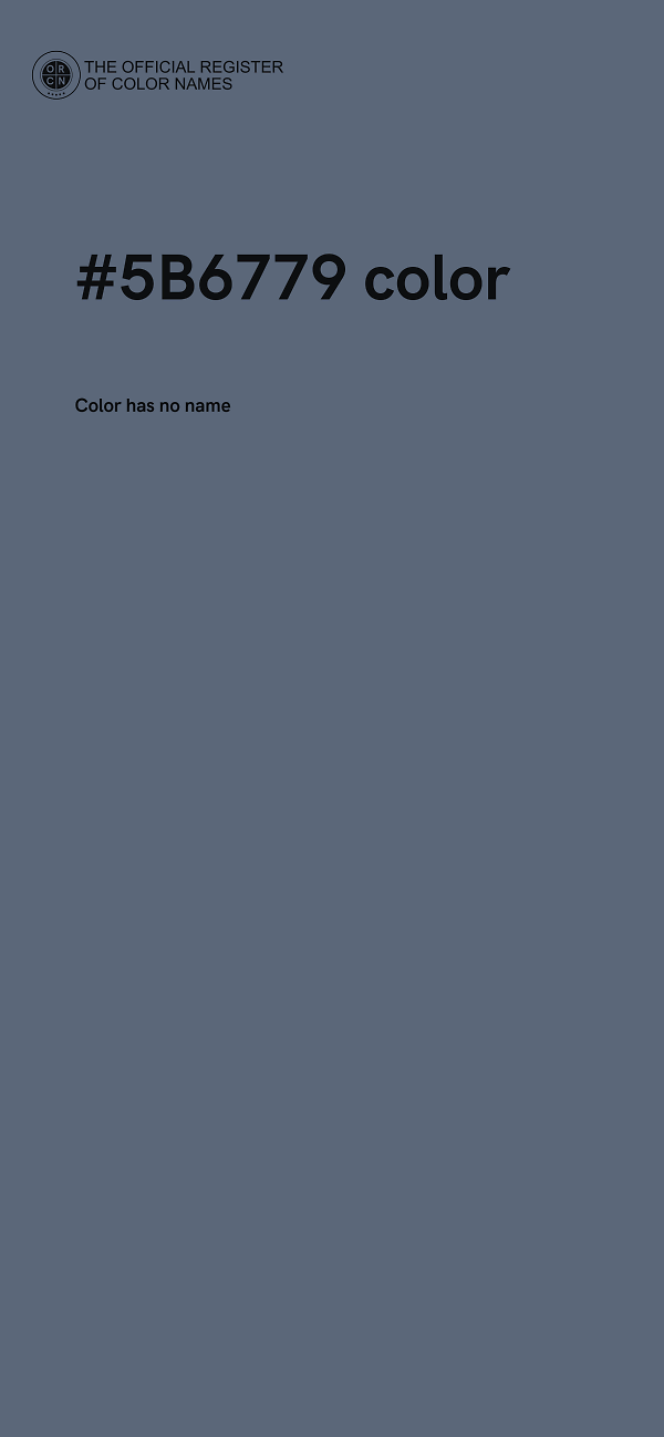 #5B6779 color image