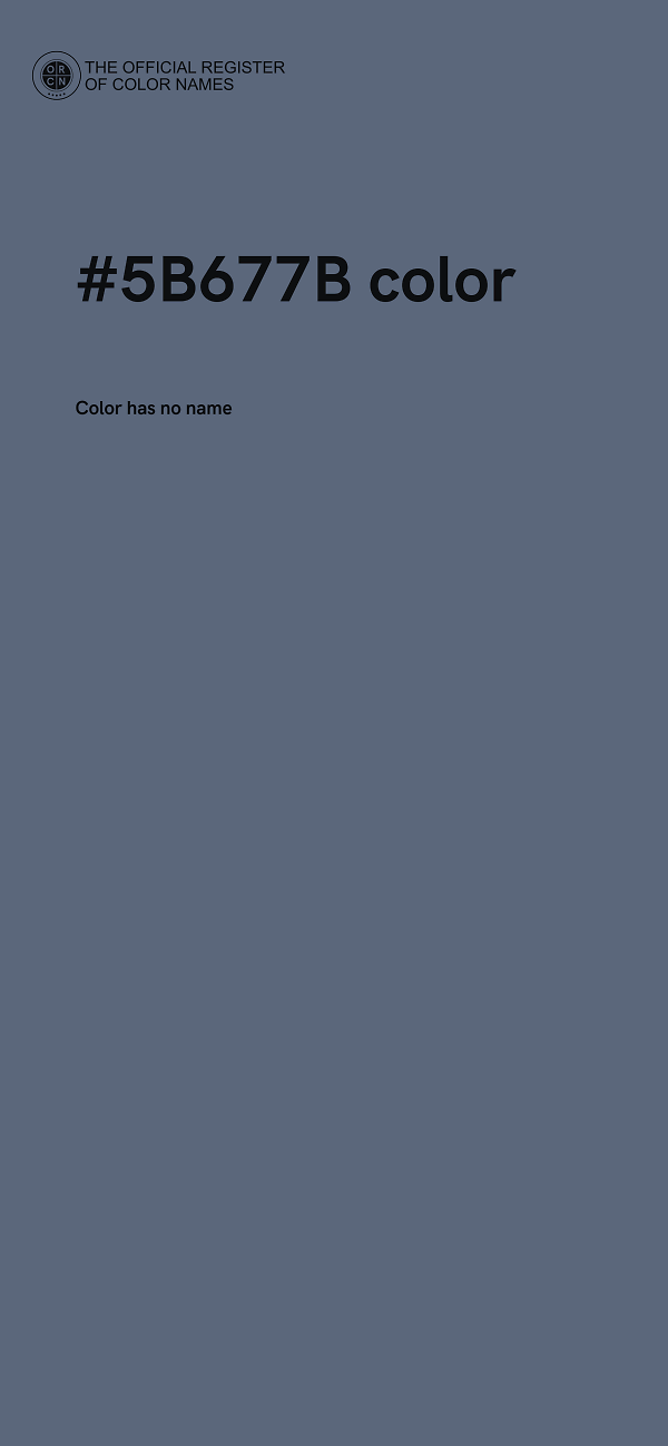 #5B677B color image