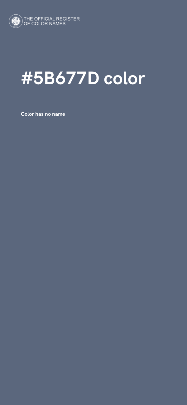 #5B677D color image