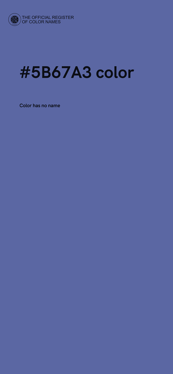 #5B67A3 color image