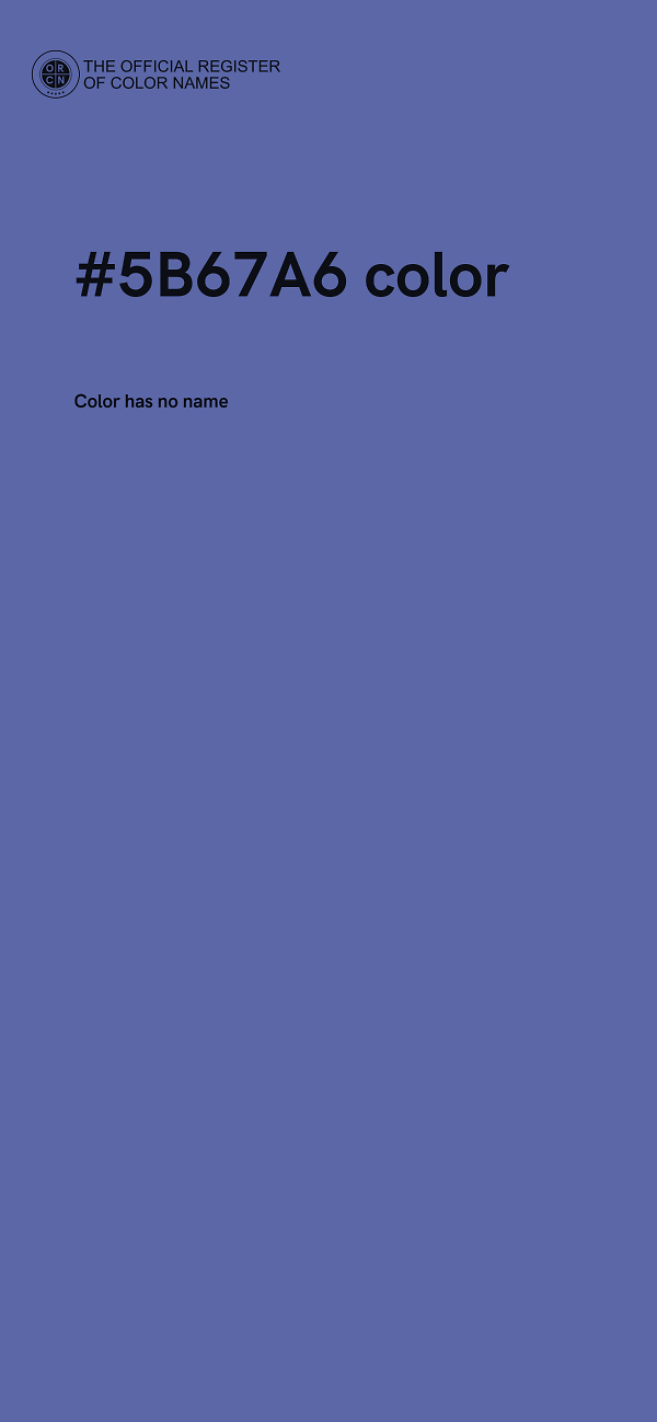 #5B67A6 color image