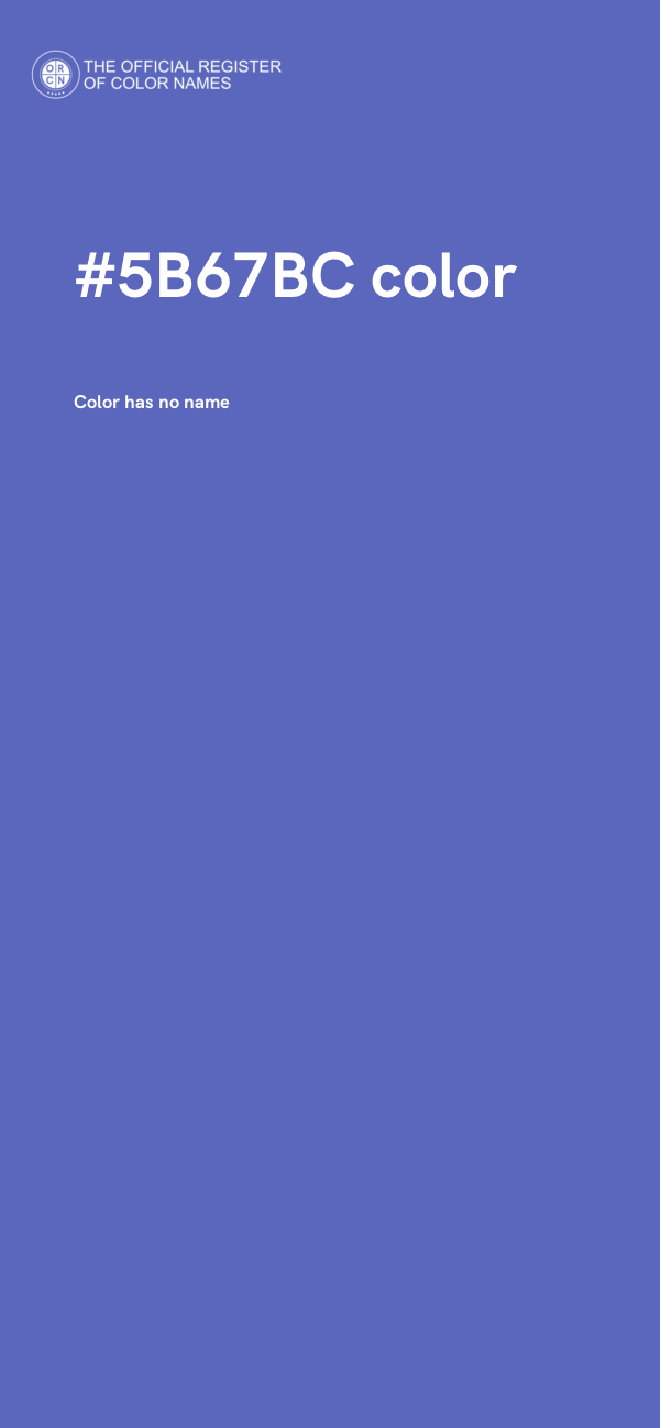 #5B67BC color image