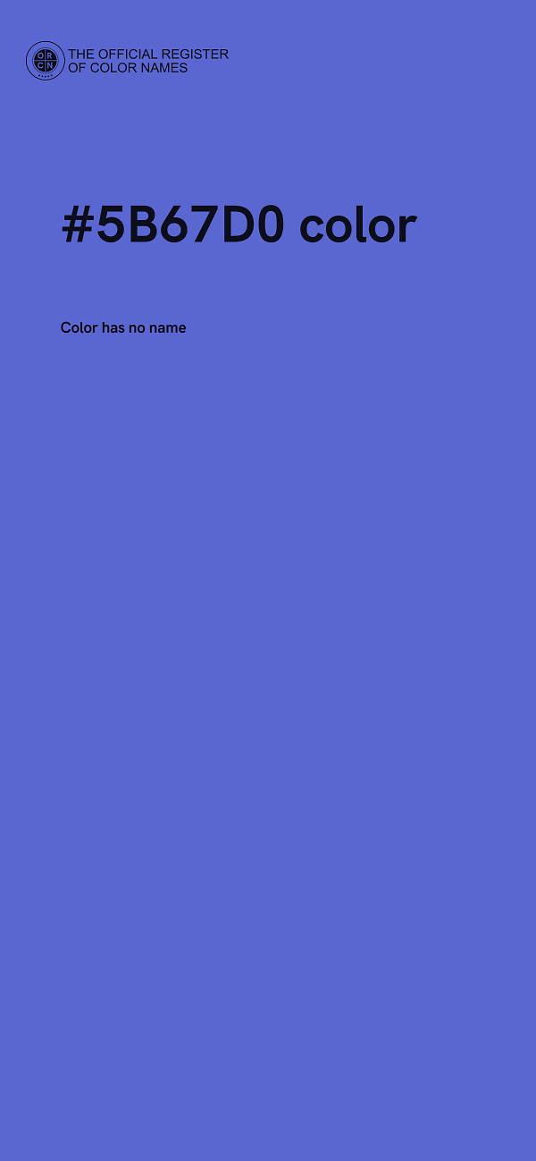 #5B67D0 color image