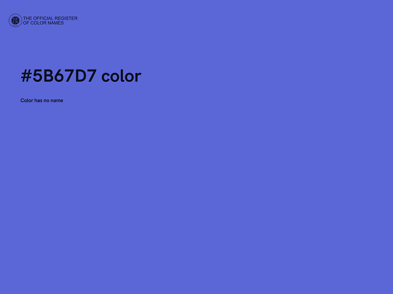 #5B67D7 color image