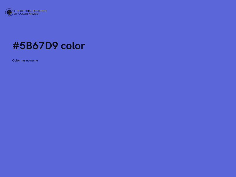 #5B67D9 color image