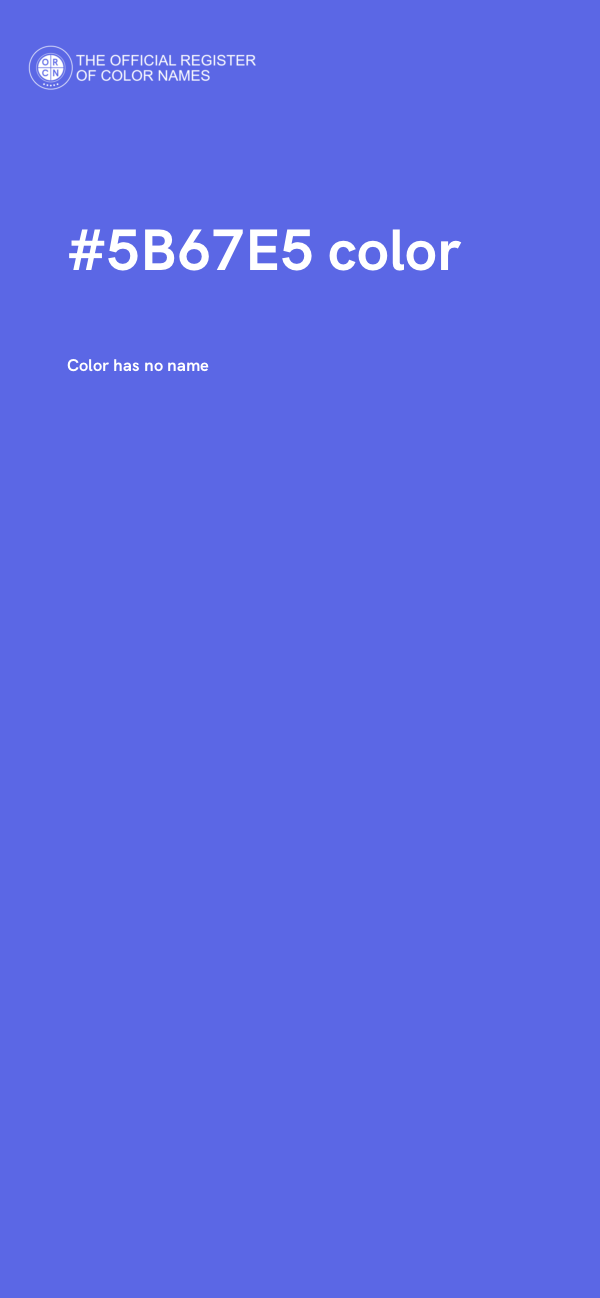 #5B67E5 color image