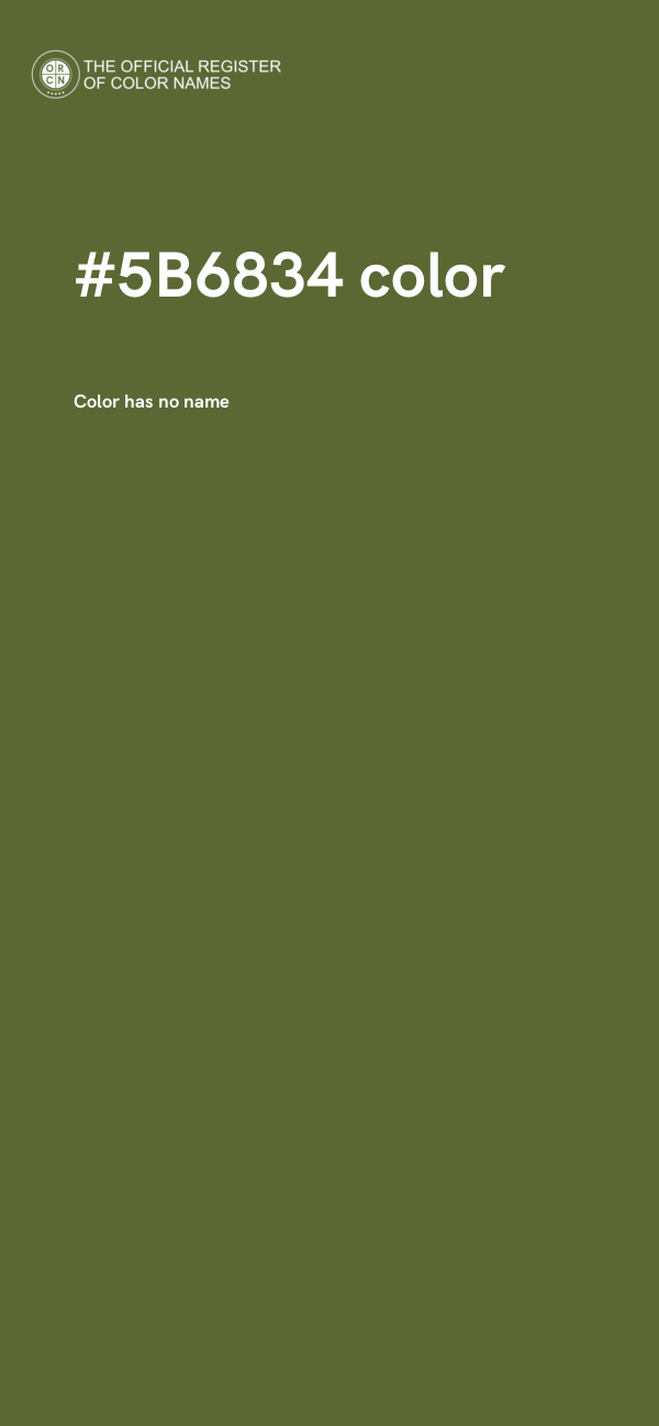 #5B6834 color image