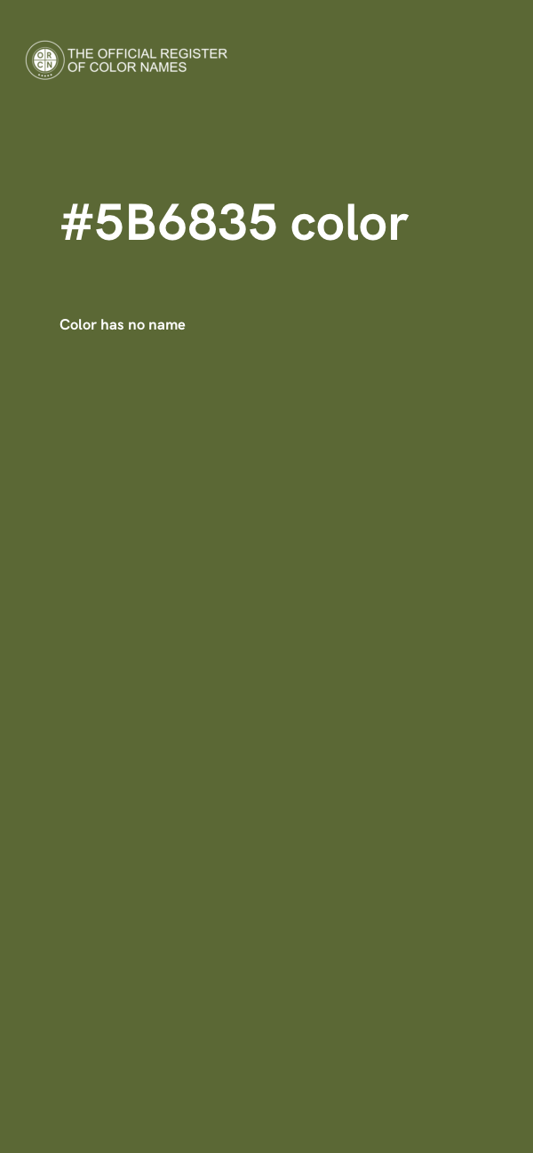 #5B6835 color image
