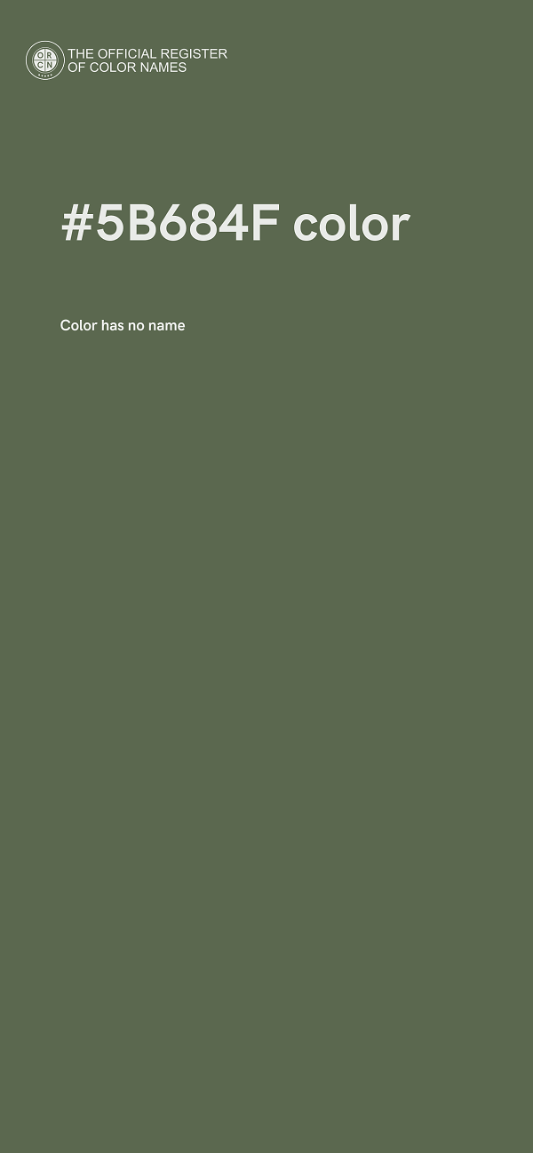 #5B684F color image