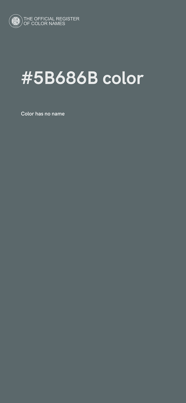 #5B686B color image