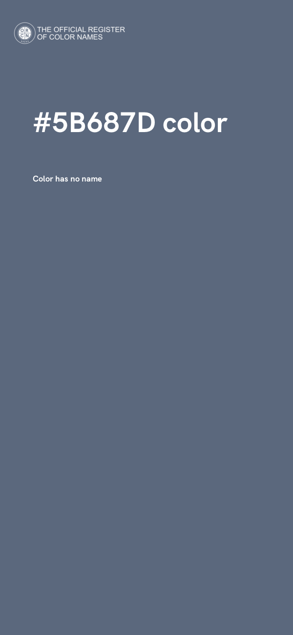 #5B687D color image