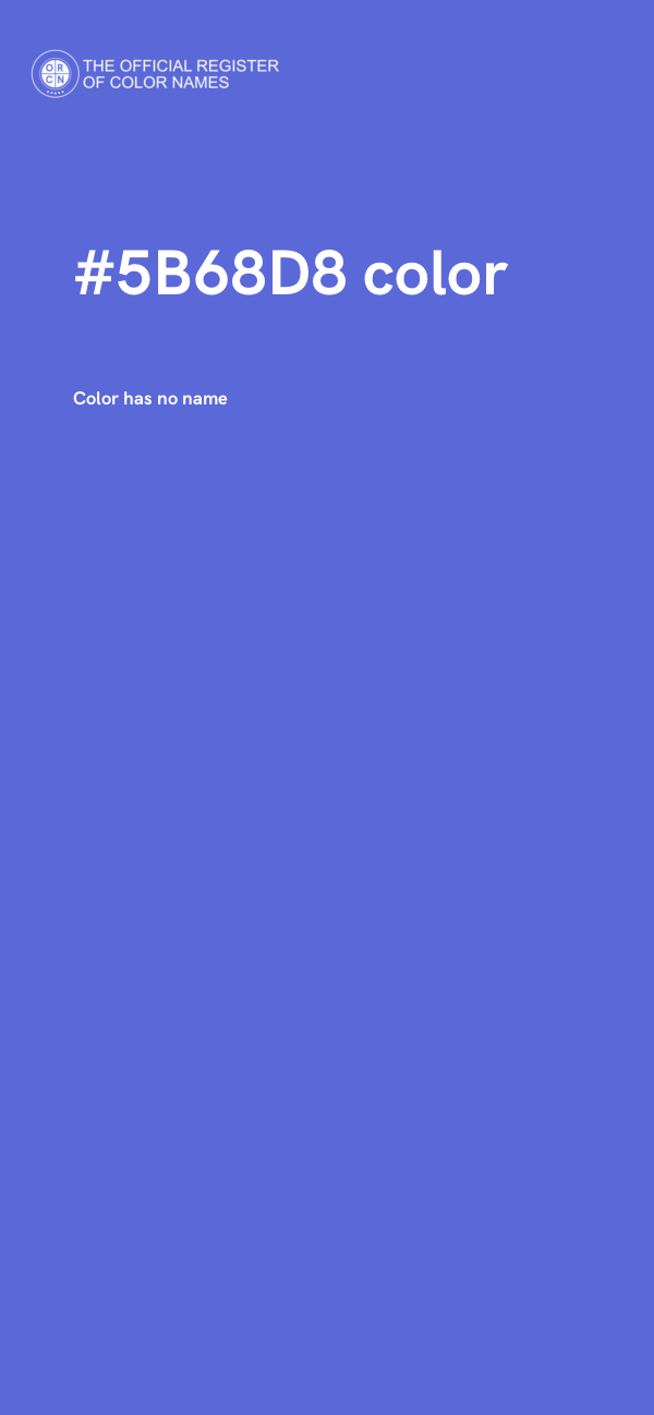 #5B68D8 color image