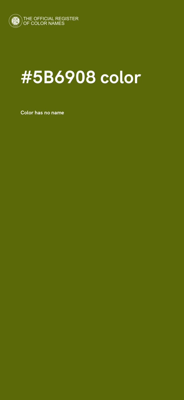 #5B6908 color image